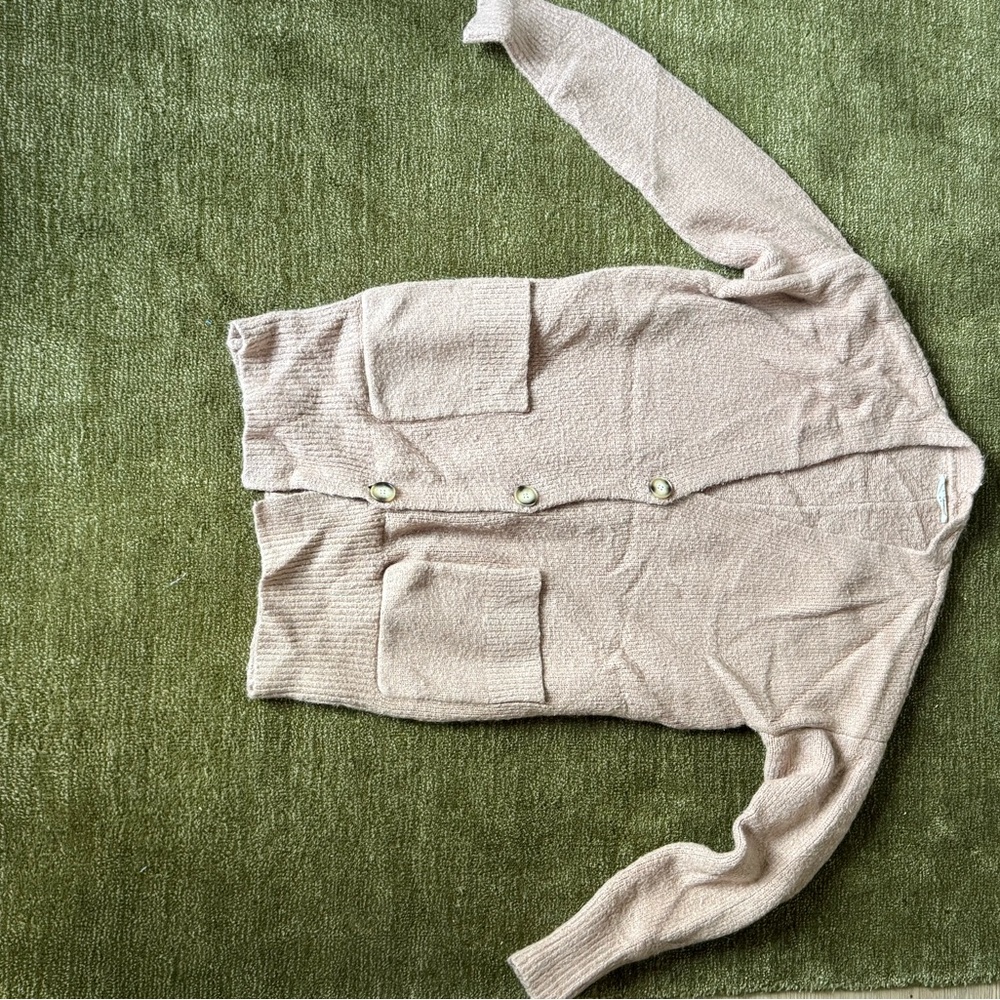 Elodie Rose Cream Cardigan Medium